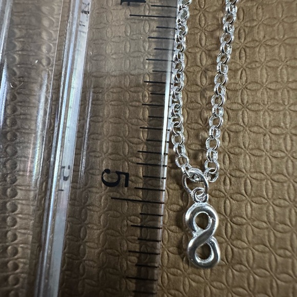 Infinity anklet 9-10" - Picture 2 of 2
